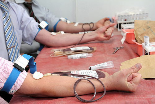 Donantes de sangre.