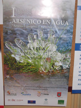 Cartel del I Congreso de Arsénico en el agua.
