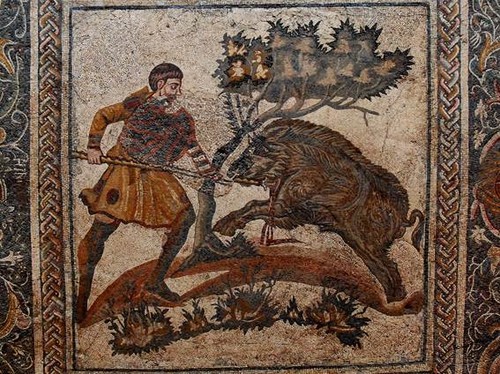 Mosaico de una antigua villa romana de Mérida. /Helen Rickard, Wikimedia Commons