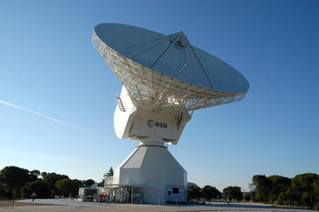 Antena de la Agencia Espacial Europea en Cebreros (Ávila).