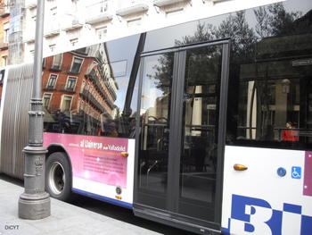 Autobús urbano de Valladolid.
