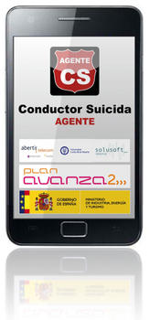 Ejemplo de aviso por conductor suicida en la aplicación. Imagen: UC3M