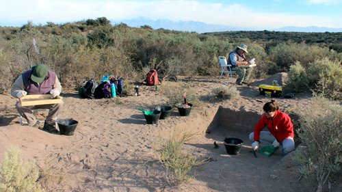 El grupo de investigación analizó registros de sesenta y ocho sitios arqueológicos de Mendoza. Fotos: gentileza investigadores.
