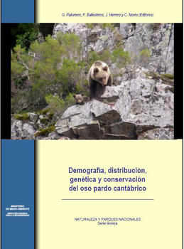 Portada del libro Demografía, Distribución, Genética y Conservación del Oso Pardo Cantábrico.