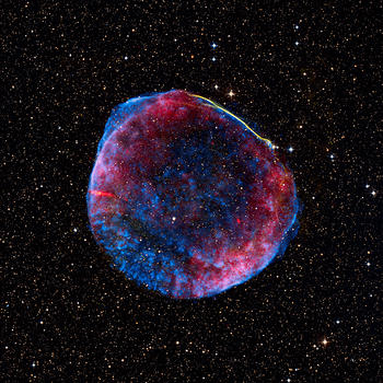 Restos de la supernova más brillante. Imagen: NASA-CSIC.