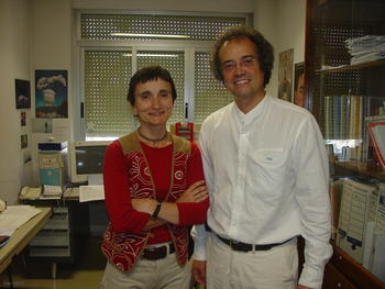 María del Puy Ayarza Arribas y Fernando Carlos Álvarez Lobato, investigadores de la Universidad de Salamanca.