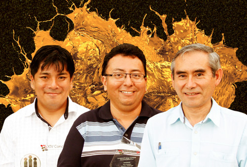 El Ing. Manuel Shishido, el Dr. Adolfo Pillihuamán y el Dr. Edmundo Alfaro son docentes e investigadores de nuestra Sección Ingeniería de Minas y creadores de una nueva tecnología para la extracción de oro. 