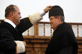 Marceliano Arranz cede el testigo a Ángel Galindo como rector de la Universidad Pontificia de Salamanca. Foto: UPSA.
