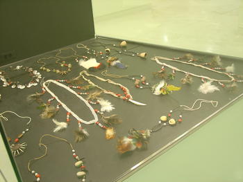 Algunos de los objetos que se muestran en la exposición