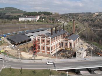 Antigua central térmica de la MSP, futura sección del Carbón del Museo Nacional de la Energía, en Ponferrada (León).