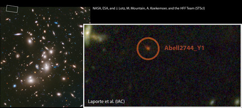 Imagen profunda del cúmulo de galaxias Abell 2744 obtenida por Hubble. Imagen: NASA/ESA/IAC.