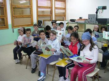 Campaña educativa sobre el visón en el colegio Sor María de Jesús de Ágreda (Soria).