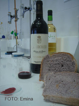 Imagen del 'pan de vino' que desarrolla Grupo Matarromera