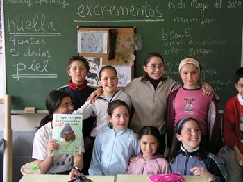 Campaña educativa sobre el visón en el colegio Sto. Cristo de las Maravillas de Duruelo de la Sierra (Soria).