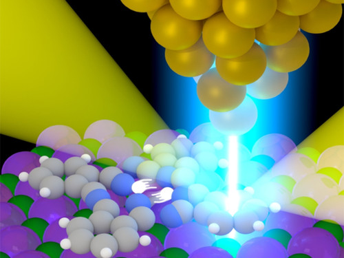 Una técnica nanoscópica permite distinguir el origen exacto de la emisión de luz dentro de una molécula, con resolución atómica. / CSIC