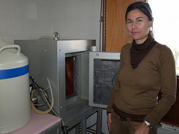 Begoña Quintana, investigadora del Grupo del Laboratorio de Radiaciones Ionizantes de la Universidad de Salamanca