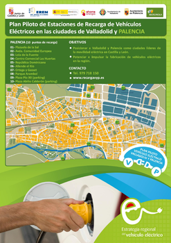 Poster del Plan Piloto de Estaciones de Recarga.