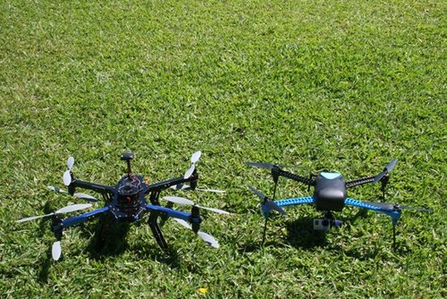 Drones 3D Robotics (modelos X8 e Iris+). FOTO: UCA