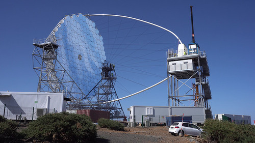 Telescopio LST-1, en La Palma. Crédito: Daniel López / IAC.