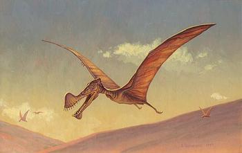 Representación artística de un pterosaurio (Foto: Joe Tucciarone )
