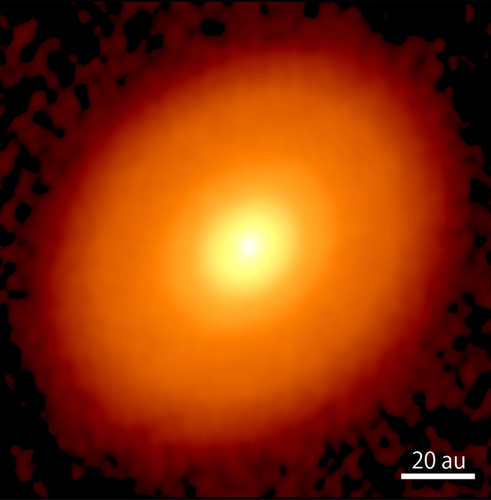 Disco protoplanetario que rodea a DG Taurus. / Crédito: ALMA (ESO/NAOJ/NRAO), S. Ohashi, et al..