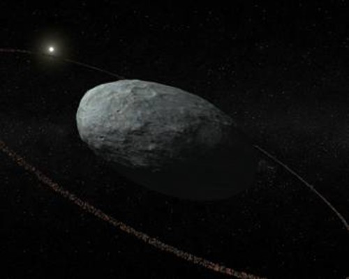 Concepción artística de Haumea. Imagen: IAA-CSIC.