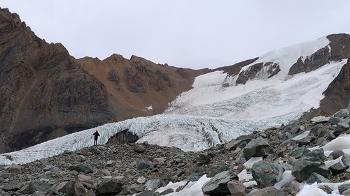 Glaciar de la zona central de Chile.