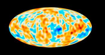 El mapa más detallado de la radiación del fondo cósmico de microondas cuando el universo sólo tenía unos 380.000 años de antigüedad. Foto: ESA.
