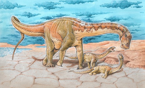 Lavocatisaurus/Ilustración de Gabriel Lio