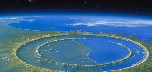 Cráter de Chicxulub./Agencia Espacial Mexicana.