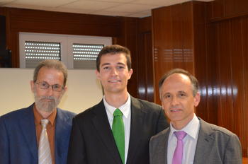 De izquierda a derecha, Javier González Gallego, Rodrigo Fernández-Gonzalo y José Antonio de Paz. Foto: Ibiomed.