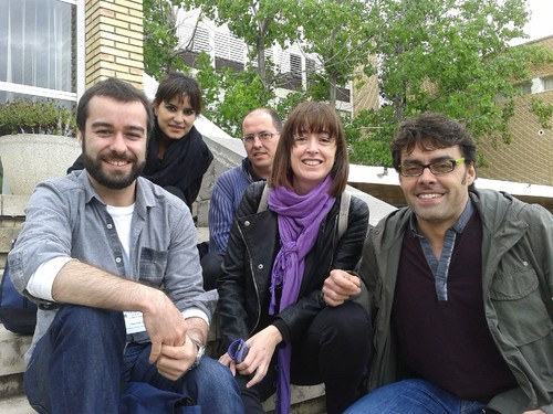 Equipo de investigadores del Instituto de Ganadería de Montaña (IGM). Foto cedida por Gonzalo Hervás.