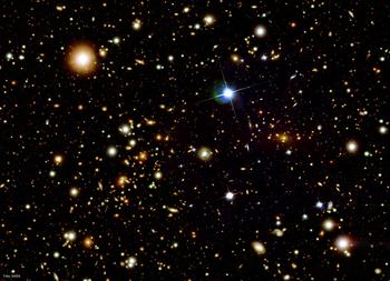 Imagen de la NASA relativa a la investigación del 'movimiento oscuro'.