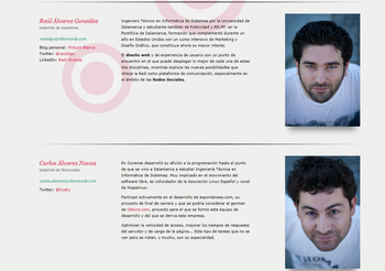 Raúl Álvarez y Carlos Álvarez, en la web de Obture Code.