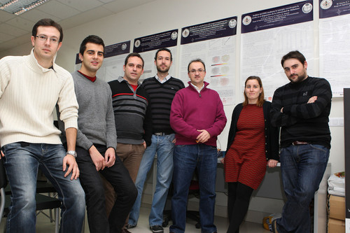 El Grupo de Investigación Biomédica, GIB, coordinado por Roberto Hornero (tercero por la derecha)/UVa