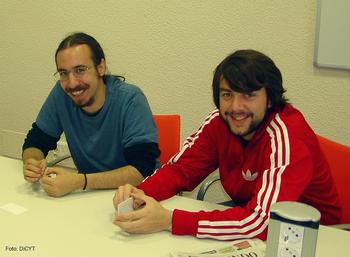 Fernando Fernández, a la izquierda, y José María Pérez, creadores de 'Fabula'.