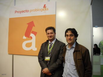 Andrés Pascual y Daniel Blando, miembros del proyecto Probiogás.