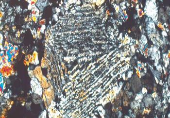 Sección de uno de los fragmentos del meteorito de Villalbeto de la Peña (FOTO: Museo de la Ciencia).