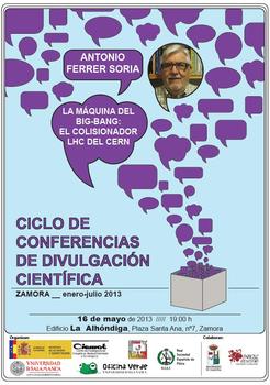 Cartel de la conferencia de Antonio Ferrer.