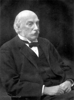 John Willian Strutt, barón de Rayleigh, premio Nobel de Física en 1904.