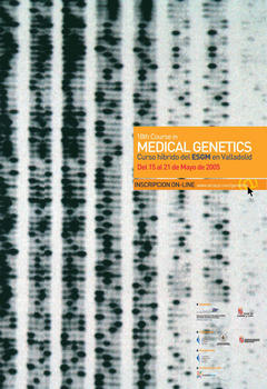 Cartel anunciador del curso sobre Medicina Genética