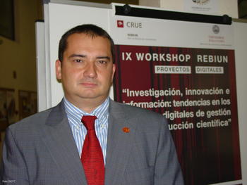 Francisco José García Peñalvo, en el taller de Rebiun.