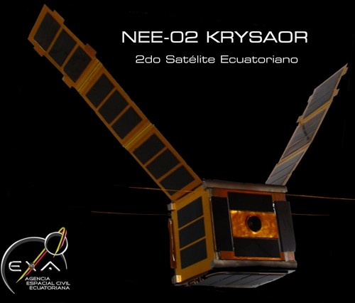 NEE-02 KRYSAOR, el segundo satélite ecuatoriano (FOTO: EXA).