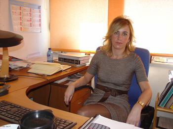 Eva María Martín del Valle, en su despacho de la Universidad de Salamanca.