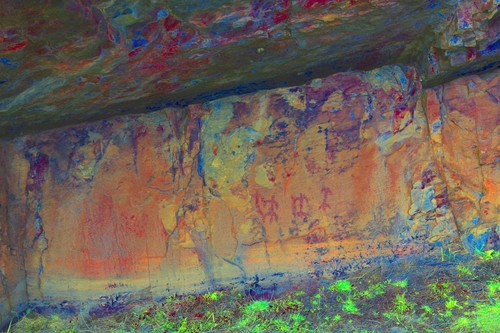 Pinturas rupestres de Castrocontrigo. Imagen: Javier F. Lozano.
