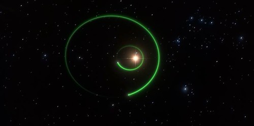 Recreación artística del exoplaneta gigante que orbita la estrella enana GJ 3512. / ICE.