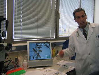 El director del laboratorio, Manuel Vicente Pérez.