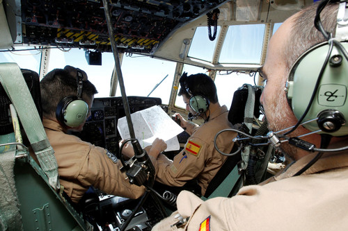 Cabina de vuelo. Foto: Ministerio de Defensa de España.