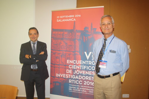 Juan Manuel Corchado, a la izquierda, y Eugenio Santos.