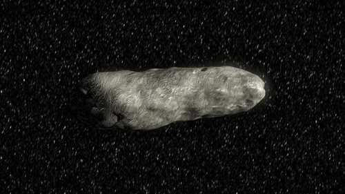 Simulación del asteroide 2012 DA14. Crédito: Servicio Multimedia (IAC).